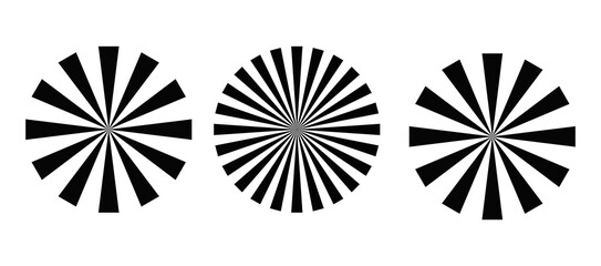 Fototapete - Abstract Radiating Spokes Design with Dynamic Rotation A Captivating Visual Element for Modern Graphics and Creative Projects on a Transparent Backdrop