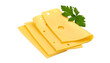 © ArtPixel-Portfolio - Three slices of swiss cheese with parsley on transparent background
