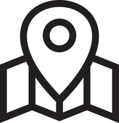 Poster - Location Pin on Map Simple Vector Illustration