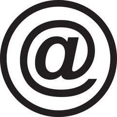 Poster - At Symbol Icon Simple, Bold, and Versatile Design Element
