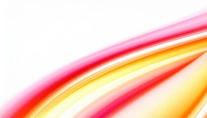 Poster - Dynamic color waves flowing across a white background abstract design digital art bright atmosphere close-up view