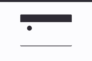 Cartoon Browser Window Illustration-Minimalist Web Design Concept-Graphic for Web Development Projects-Modern Website Template Image