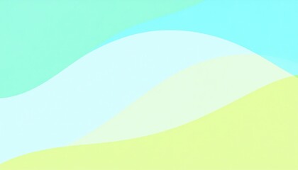 Poster - Flowing waves in soft colors abstract art digital illustration minimalist design aesthetic viewpoint