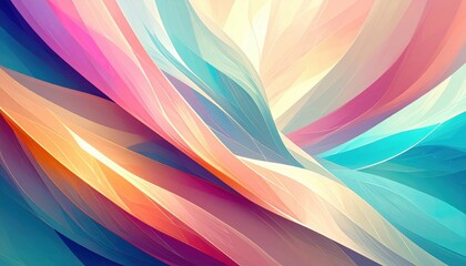 Poster - Dynamic color flow abstract art digital creation vibrant palette modern aesthetic artistic perspective