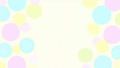 Poster - Colorful bubbles floating in a whimsical background abstract art digital illustration bright and cheerful environment