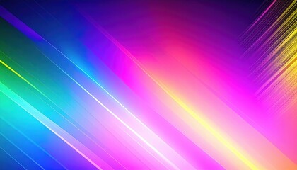 Poster - Vibrant colorful light trails digital abstract background graphic design modern aesthetic dynamic viewpoint inspirational concept