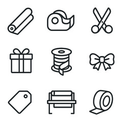 Poster - set of icons for design