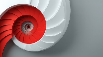 Poster - Unique spiral shaped object captured against a neutral background showcasing an elegant design aesthetic