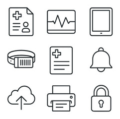 Poster - business and finance icons