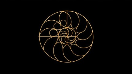 Poster - Striking visual of a gold circle set against a black background representing infinite possibilities in finance