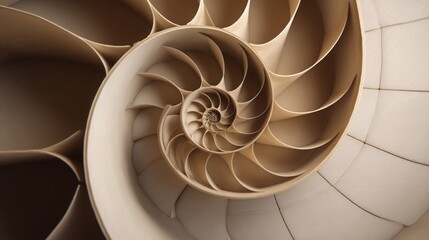 Poster - Intricate spiral design created from paper representing the concept of mapping in financial portfolio management