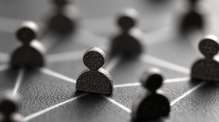 Poster - Group of people standing in a circle depicting organizational behavior and network of individuals in collaborative setting