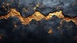 © Rauf - A pure black textured background with golden streaks, perfect for a royal aesthetic