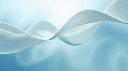 Poster - Ethereal Abstract Waves Design with Light and Soft Gradients for Visual Appeal and Elegance