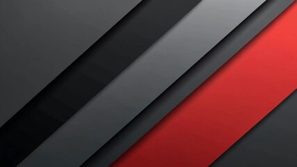 Poster - Abstract Background with Red and Gray Geometric Shapes and Dramatic Angles in Modern Design