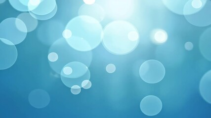 Poster - Soft Colorful Bokeh Background for Abstract Art, Design, and Creative Projects in Blue Tones