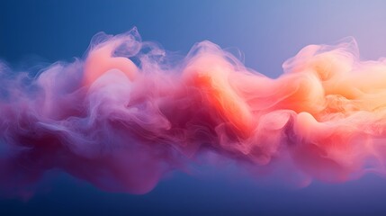 Poster - A captivating abstract theme featuring swirling clouds of ethereal pink, orange, and purple hues, creating a dreamy and enchanting atmosphere perfect for artistic projects and designs.