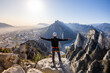 © ADDICTIVE STOCK - Man enjoys view while rappelling in Eagle's Nest