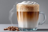 Warm latte moment in minimal setting high resolution picture