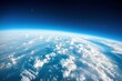 © Nice Seven - A breathtaking view of Earth's curvature with clouds and the blue atmosphere seen from high altitude.