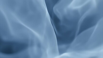 Poster - Serene Blue Abstract: Soft Waves of Light and Shadow