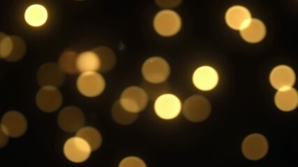 Poster - Soft Glowing Lights in a Dark Background Creating a Warm and Dreamy Atmosphere