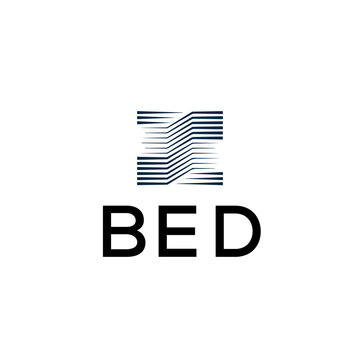 BED creative minimalist letter logo.