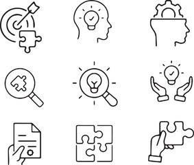 Poster - Business and Web Icons Set – Vector Symbols for People, Internet, Music, Money, Idea, Buttons, and Design Elements for Modern Digital and Marketing Projects.