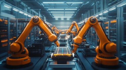 Poster - Revolutionizing electric vehicle production a cutting-edge facility in an urban environment with advanced robotics