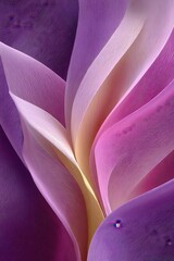 Poster - Abstract gradient waves in vibrant purple and orange hues