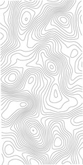Poster - The black grey on white contours vector topography stylized height of the lines. The concept of a conditional geography scheme and the terrain path. Ultra wide. Map vector terrain Illustration. 
