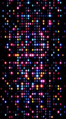Poster - Vibrant Neon Light Display: Dynamic Abstract Geometric Pattern with Intense Color Gradient and Modern Digital Art Aesthetic.