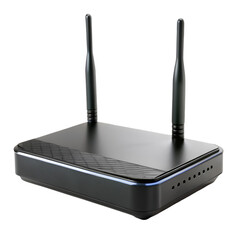 Poster - wireless router on white background
