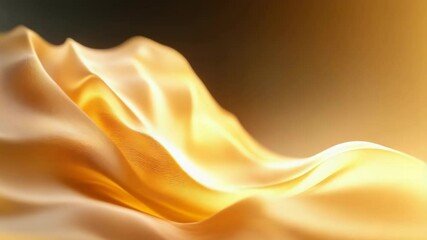 Poster - A close-up shot of a yellow cloth with a blurry background