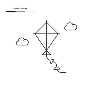 Kite Icon Vector Design.