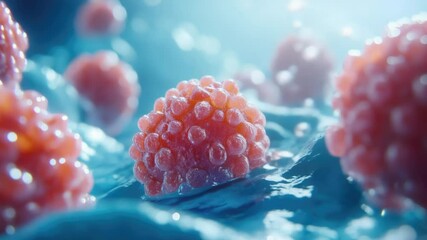 Aufkleber - Fresh raspberries in a cluster, ideal for food and nature photography