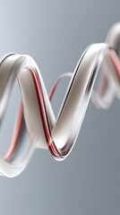 Fototapete - Colorful sound waves illustrate movement and energy against a grey backdrop, creating an engaging visual experience filled with light