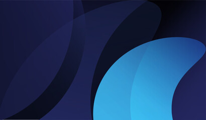 Aufkleber - Blue background abstract with gradient blob shapes. Template illustration vector design