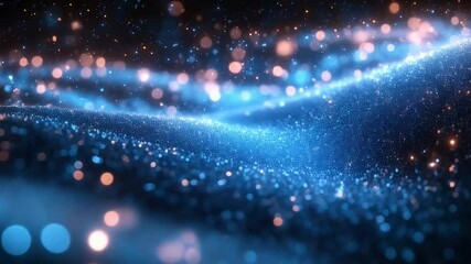 Wall Mural - Holographic effect on bright blue background