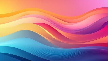 Fototapete - bright gradient background with pink yellow and blue hues creating a vibrant and lively atmosphere
