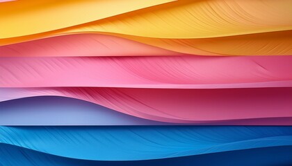 Fototapete - bright color gradient showcasing blended shades of pink blue and yellow in an artistic display