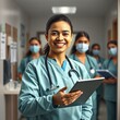 © FocusArt - Médecins dans le couloir d'un hôpital