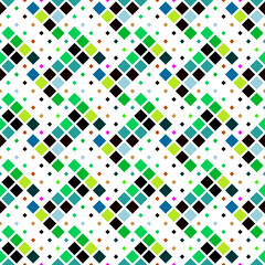 Aufkleber - Seamless square pattern background - colorful abstract geometrical vector design