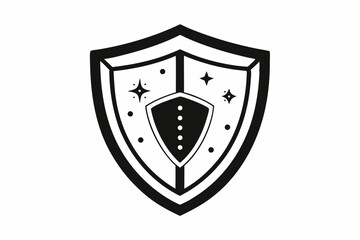 Leinwandbilder - Generated AI Shield Icon  A Modern, Protective Design