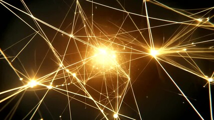 Wall Mural - Intricate Network of Light Particles and Effects