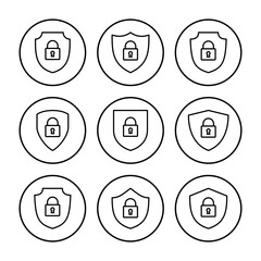Poster - Security icon vector. protection icon. privacy. vpn