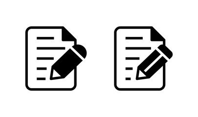 Note icon logo design. notepad sign and symbol