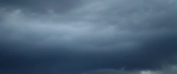 Wall Mural - Anamorphic video Dark storm clouds
