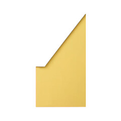 Poster - Downloadable gold angled shape design element vector graphic for creative projects and presentations use