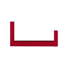 Poster - Red rectangular frame graphic design element for posters banners and creative projects and presentations use